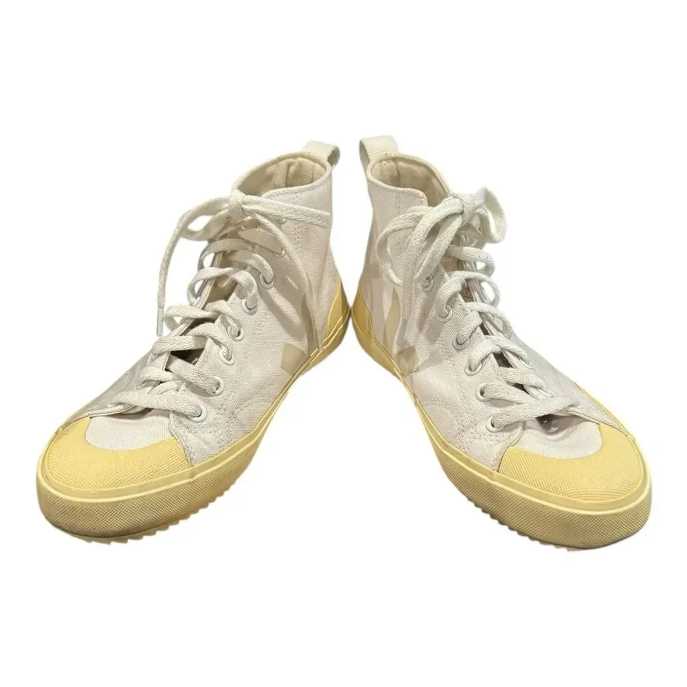 VEJA Women's Nova HT Canvas White Butter Sole Hi-Top Sneakers 8